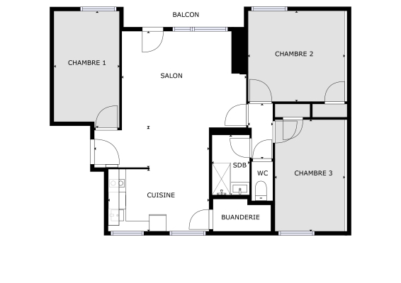 Plan des chambres