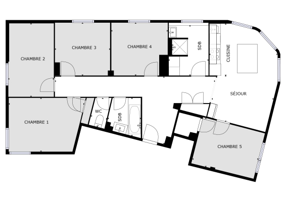 Plan des chambres