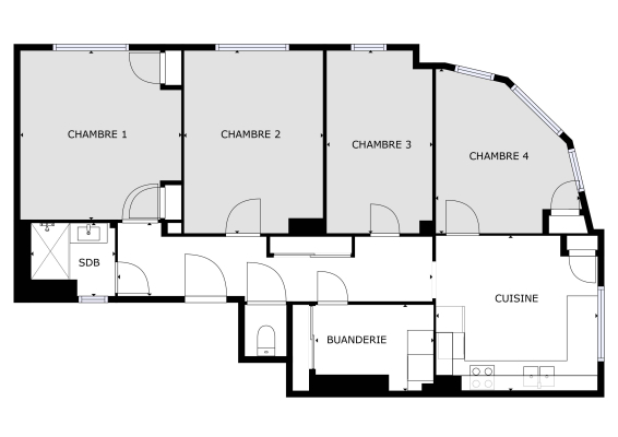 Plan des chambres