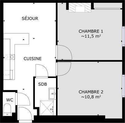 Plan des chambres