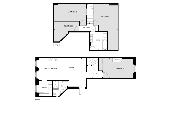 Plan des chambres