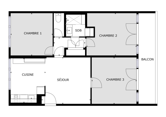 Plan des chambres