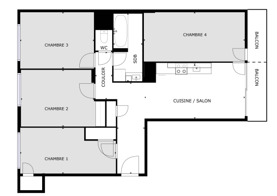 Plan des chambres