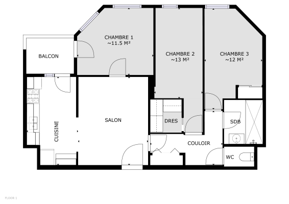 Plan des chambres