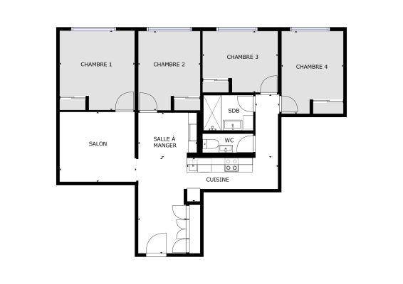 Plan des chambres