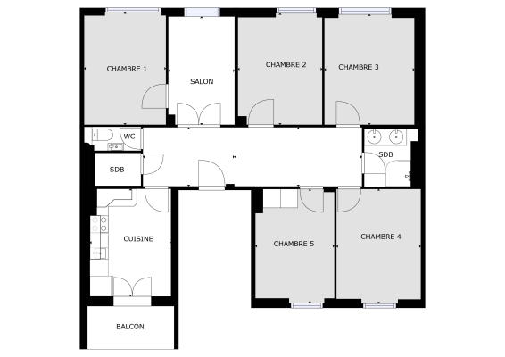 Plan des chambres