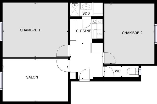 Plan des chambres