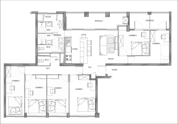 Plan des chambres